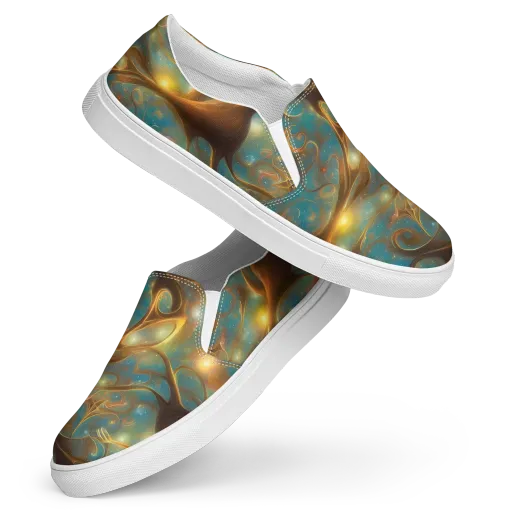 Starry Driftwood on a Women's Slip-On Canvas Shoes