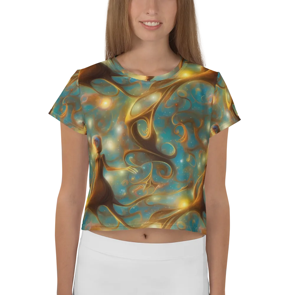 Starry Driftwood on Crop Tee — Front