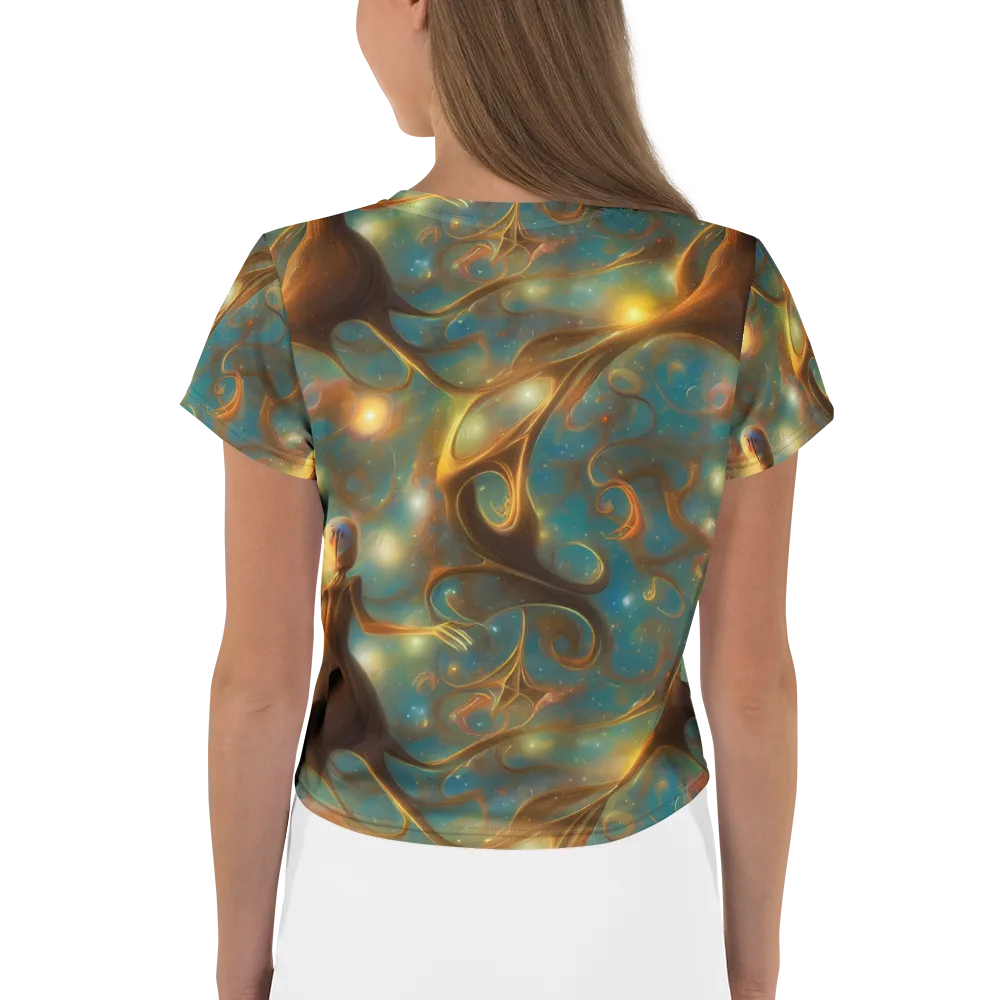 Starry Driftwood on Crop Tee — Back