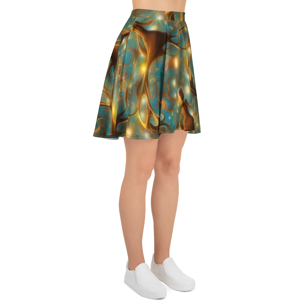 Starry Driftwood on Skater Skirt — Right