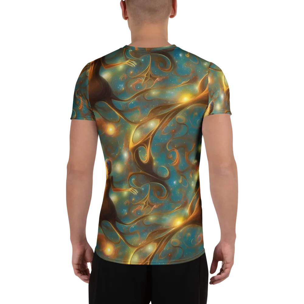 Starry Driftwood on Men's Athletic T-Shirt — Back