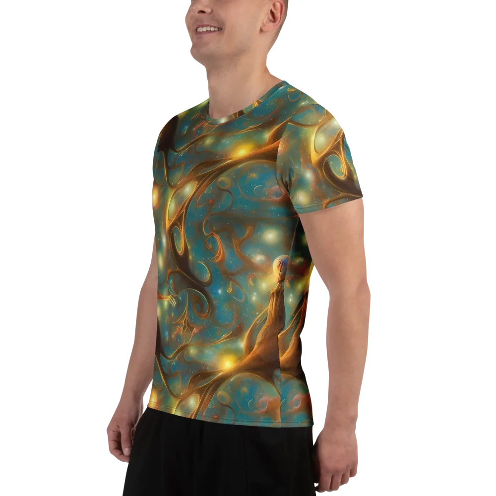 Starry Driftwood on Men's Athletic T-Shirt — Left