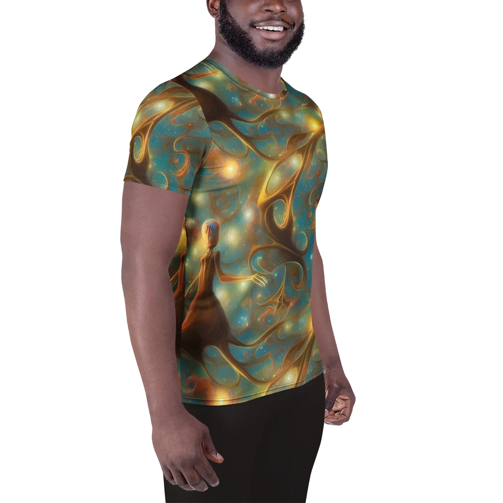 Starry Driftwood on Men's Athletic T-Shirt — Right
