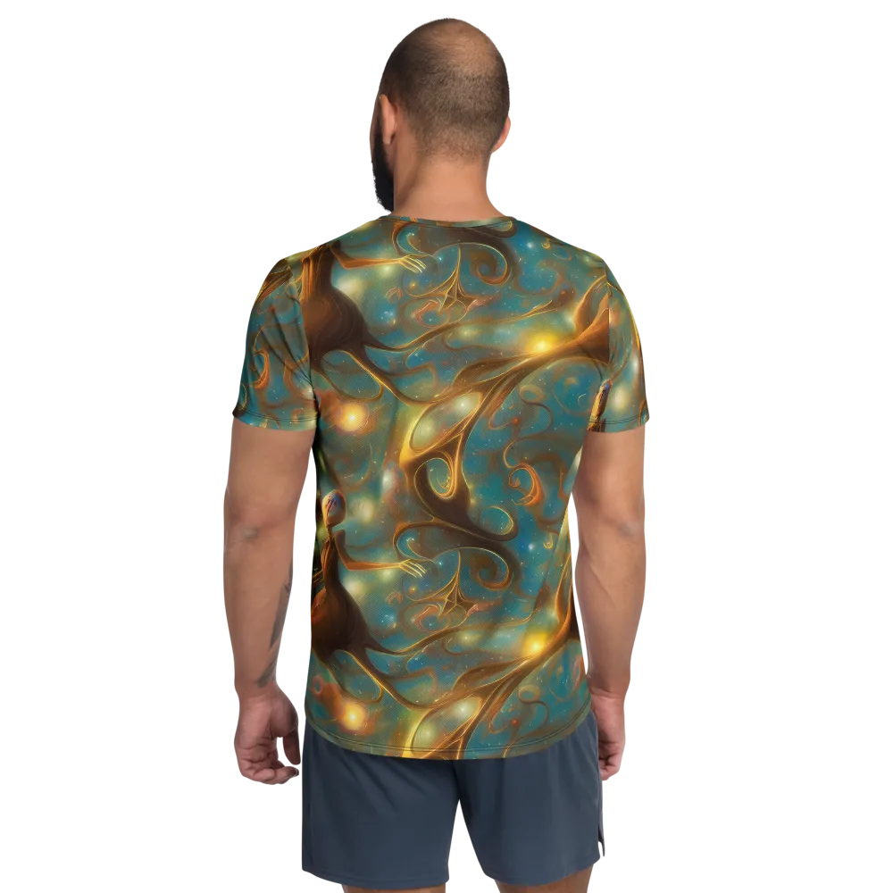 Starry Driftwood on Men's Athletic T-Shirt — Back