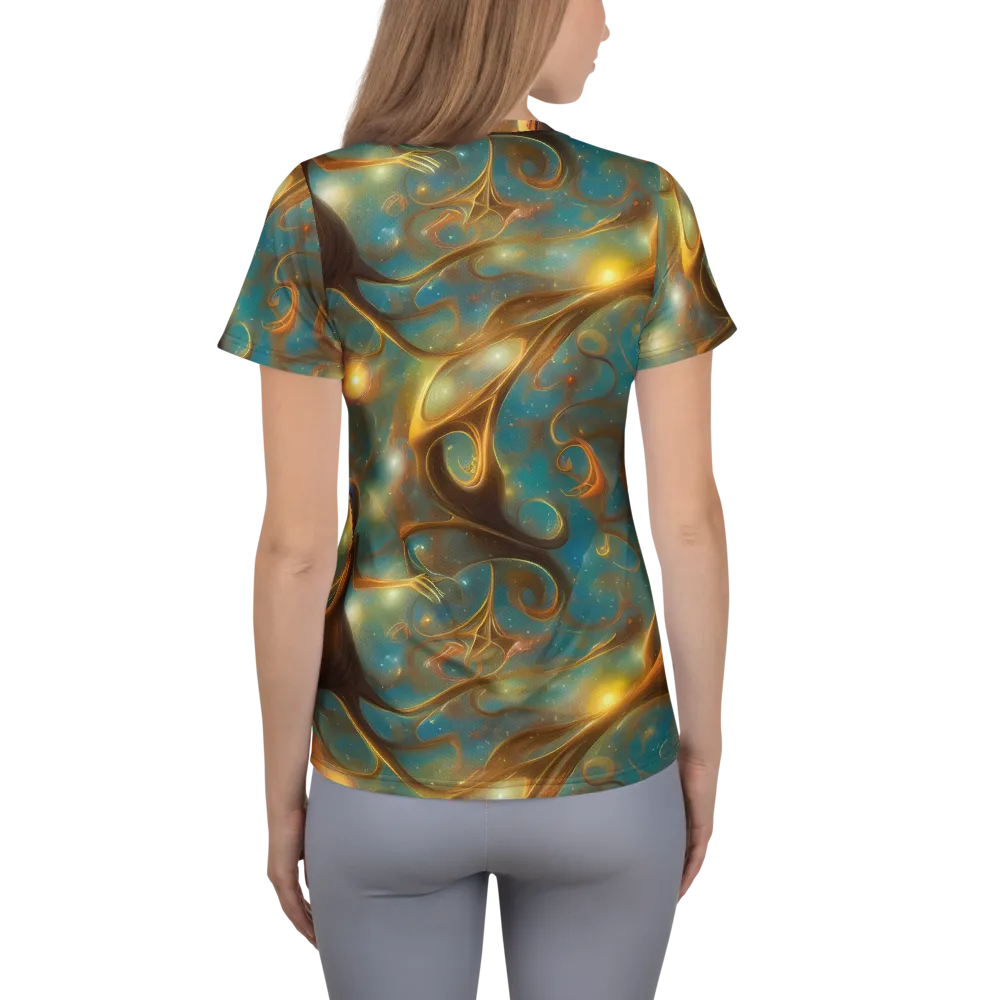 Starry Driftwood on Women's Athletic T-Shirt — Back