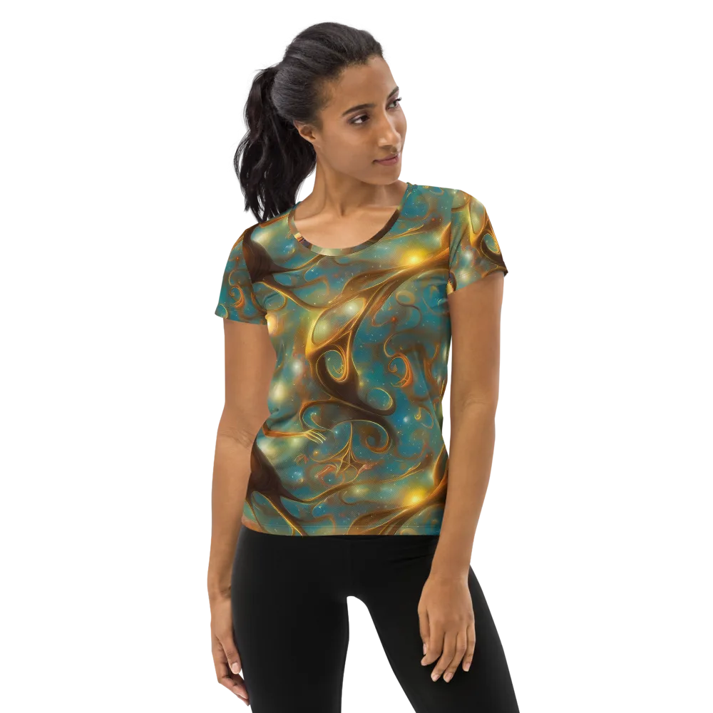 Starry Driftwood on Women's Athletic T-Shirt — Front
