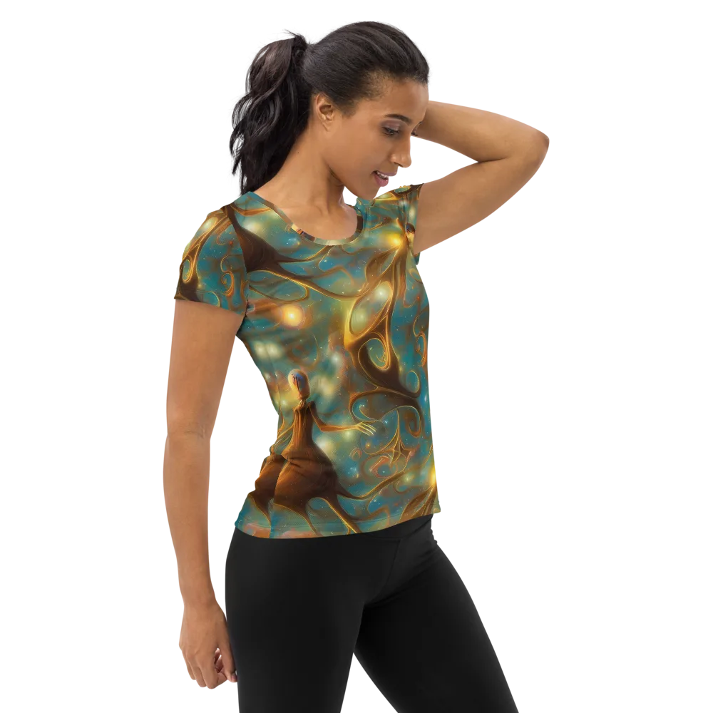 Starry Driftwood on Women's Athletic T-Shirt — Right