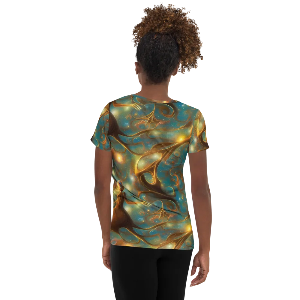 Starry Driftwood on Women's Athletic T-Shirt — Back
