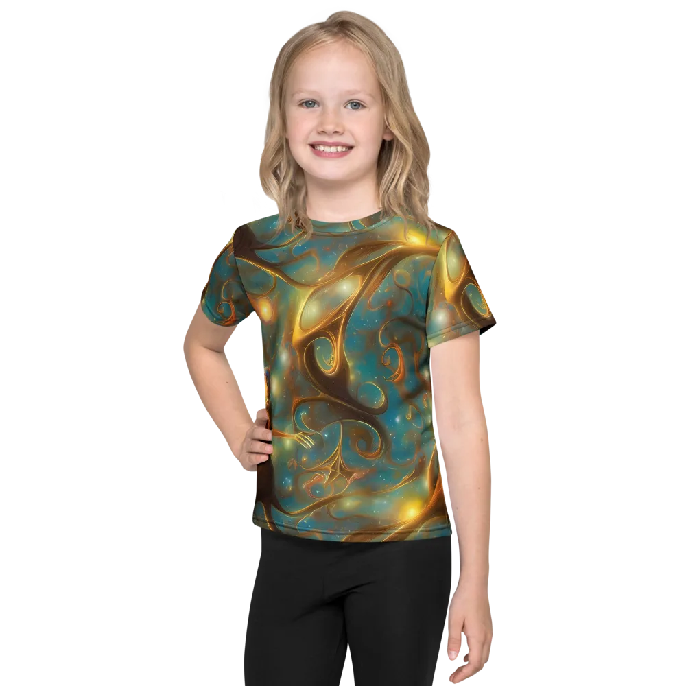 Starry Driftwood on Kids Crew Neck T-Shirt — Front