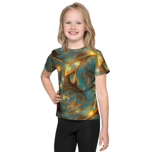 Starry Driftwood on a Kids Crew Neck T-Shirt