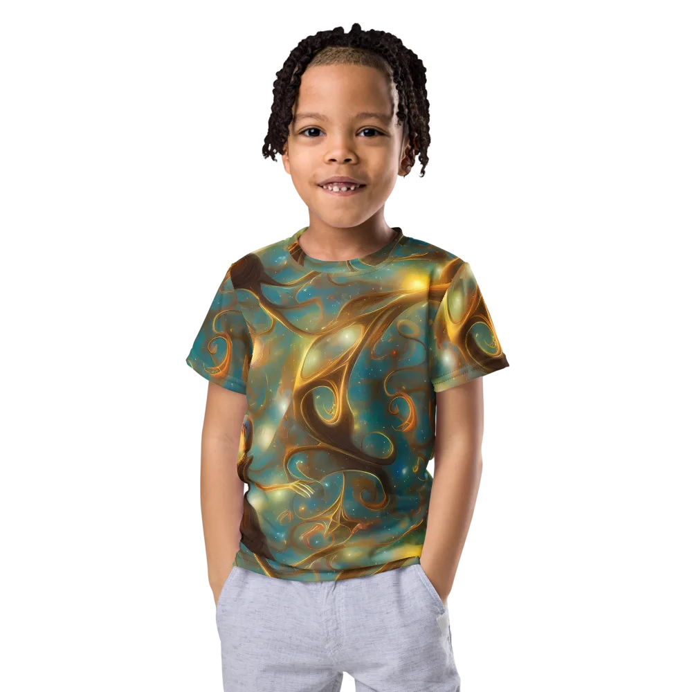 Starry Driftwood on Kids Crew Neck T-Shirt — Front
