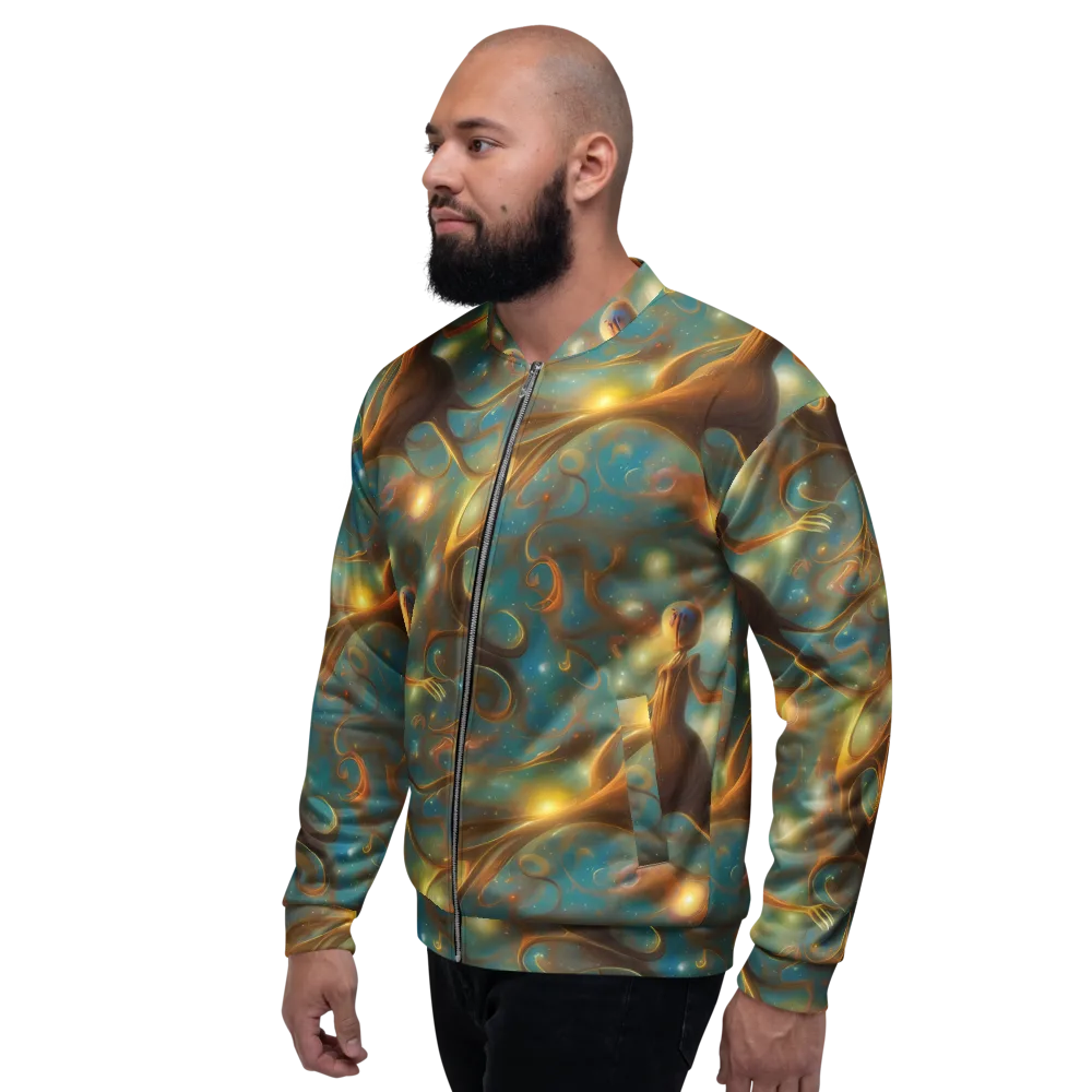 Starry Driftwood on Bomber Jacket — Left
