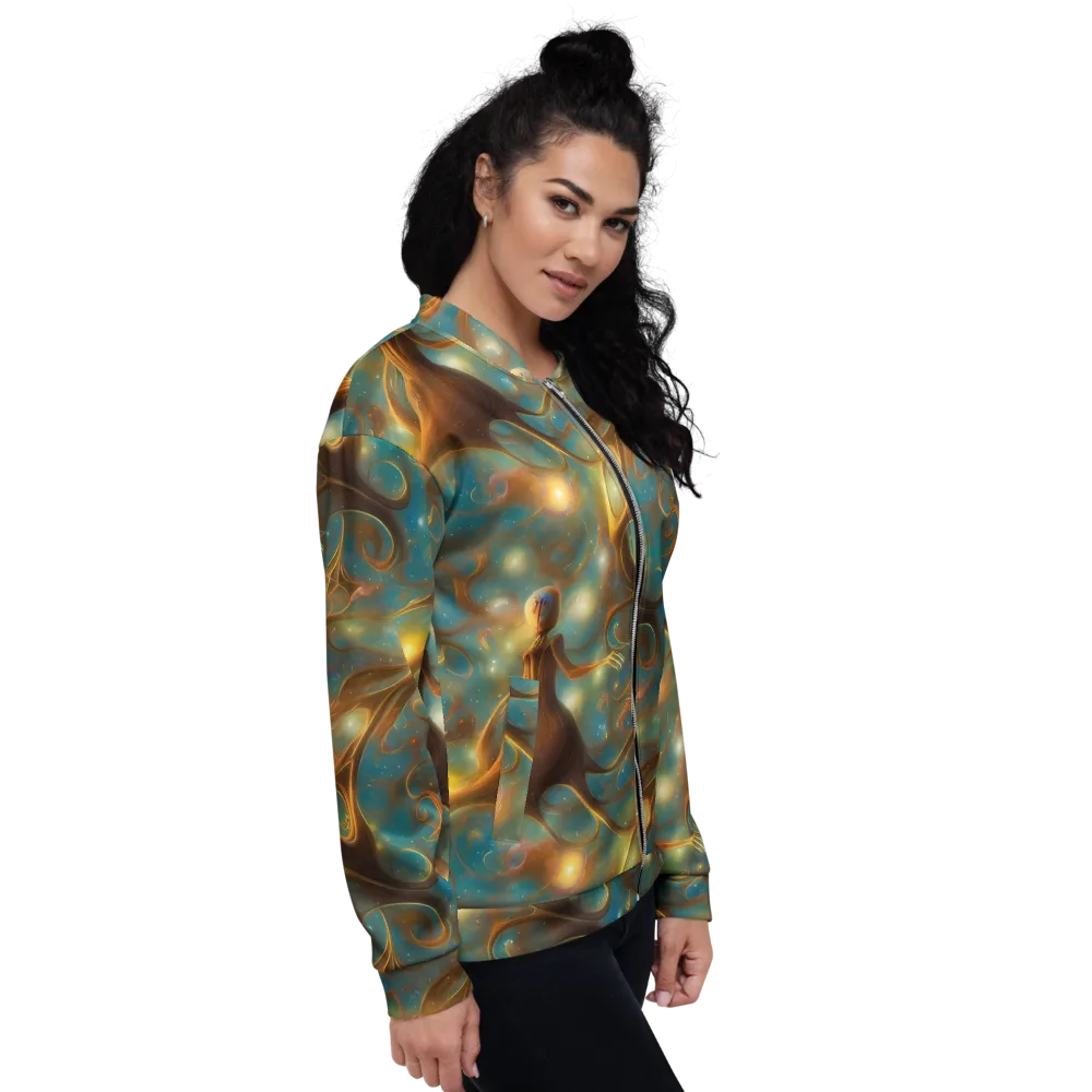 Starry Driftwood on Bomber Jacket — Right