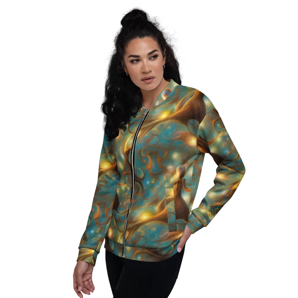 Starry Driftwood on Bomber Jacket — Left