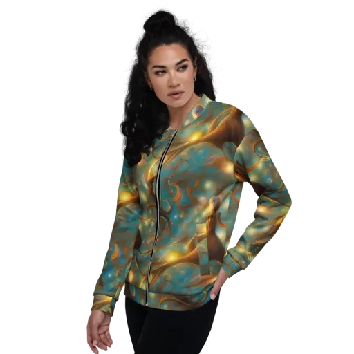 Starry Driftwood on a Bomber Jacket