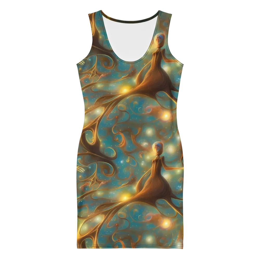 Starry Driftwood on Bodycon Dress — Front