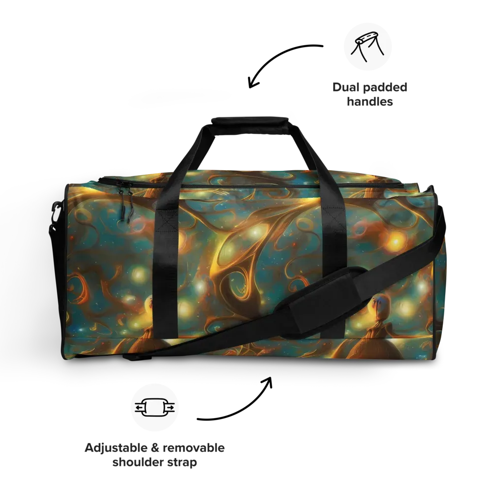 Starry Driftwood on Duffle Bag — Front