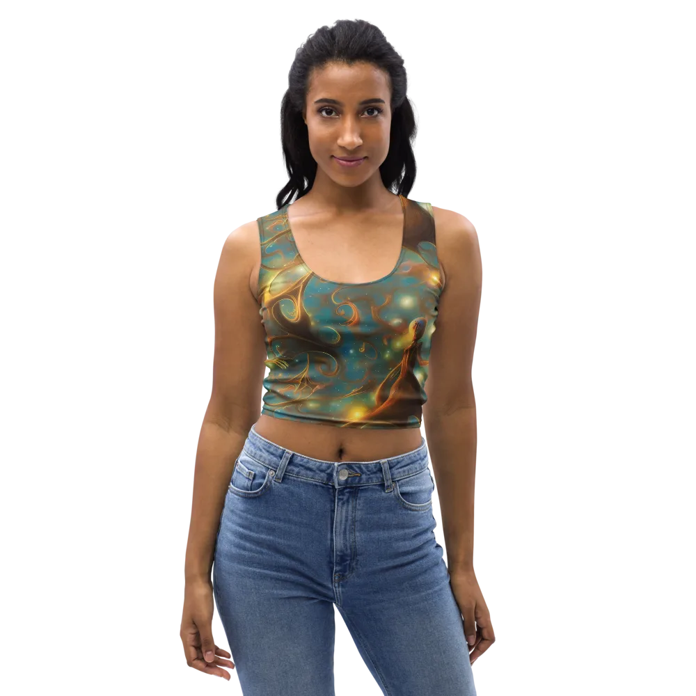 Starry Driftwood on Crop Top — Front