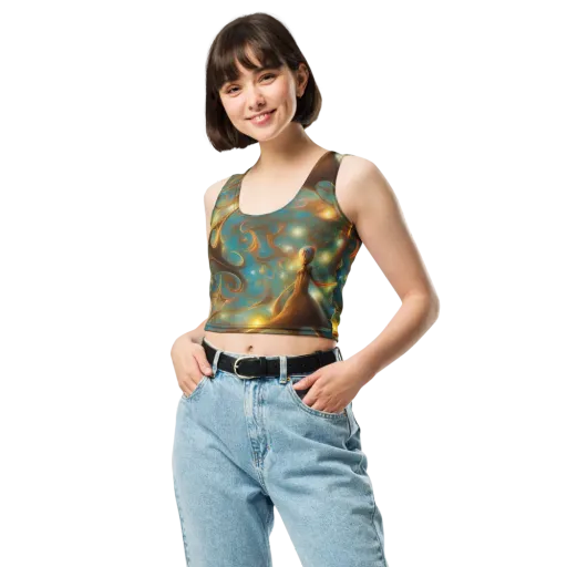 Starry Driftwood on a Crop Top