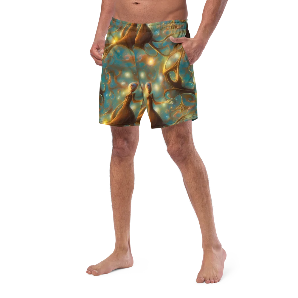 Starry Driftwood on Swim Trunks — Left Front