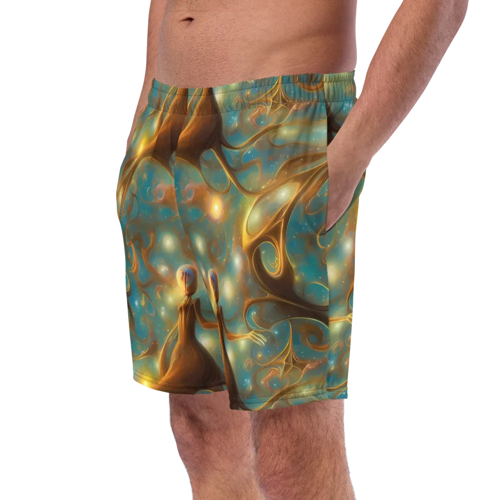 Starry Driftwood on Swim Trunks — Left Front