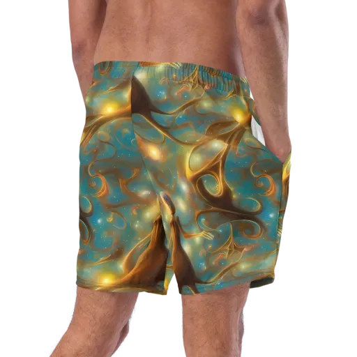 Starry Driftwood on a Swim Trunks