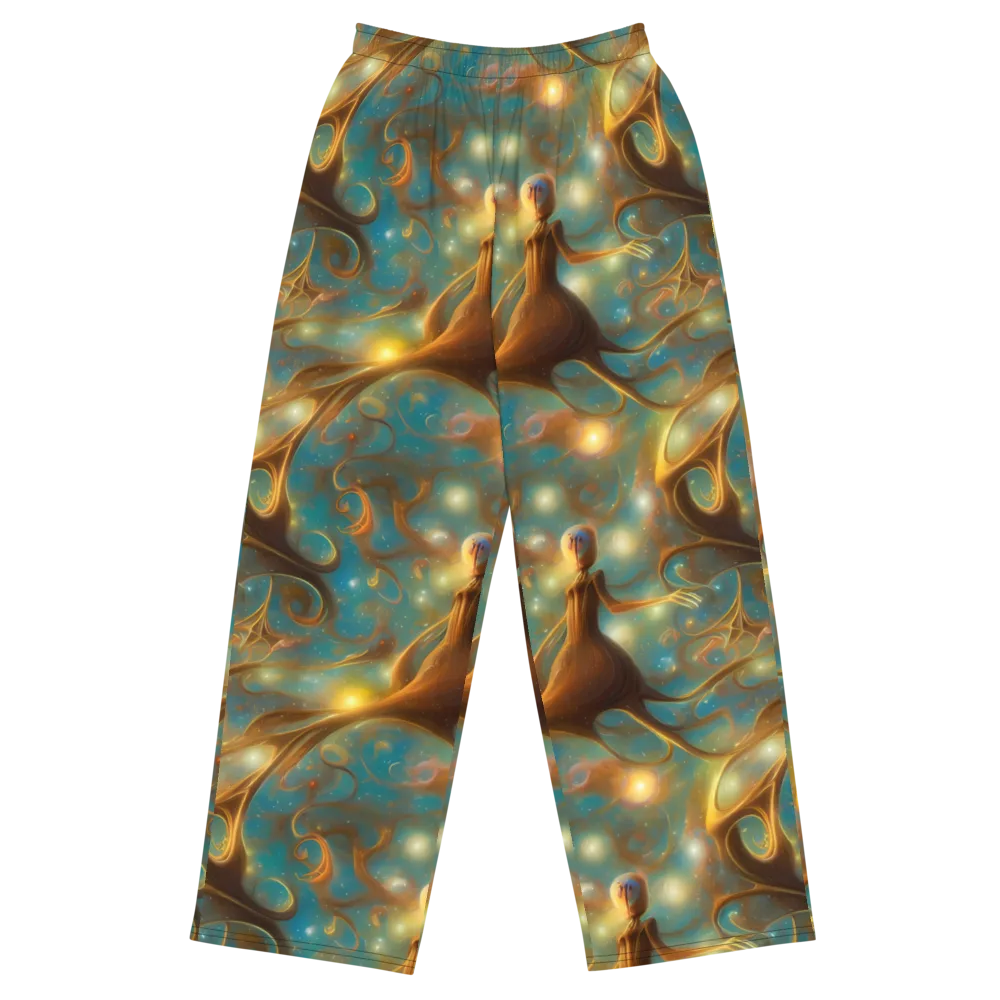 Starry Driftwood on Wide-Leg Pants — Front