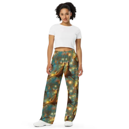 Starry Driftwood on a Wide-Leg Pants