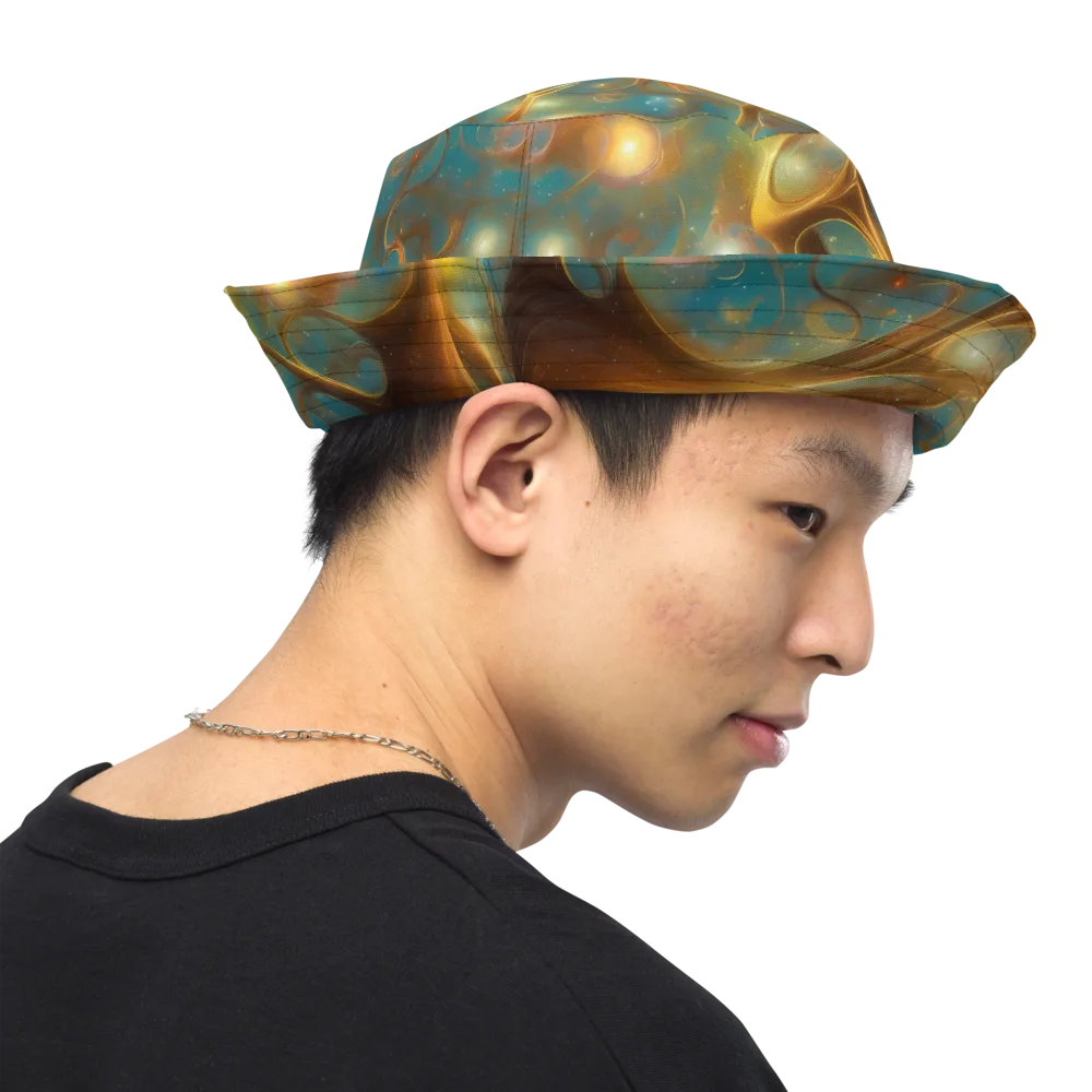 Starry Driftwood on Reversible Bucket Hat — Right Outside