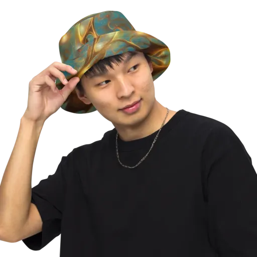 Starry Driftwood on a Reversible Bucket Hat