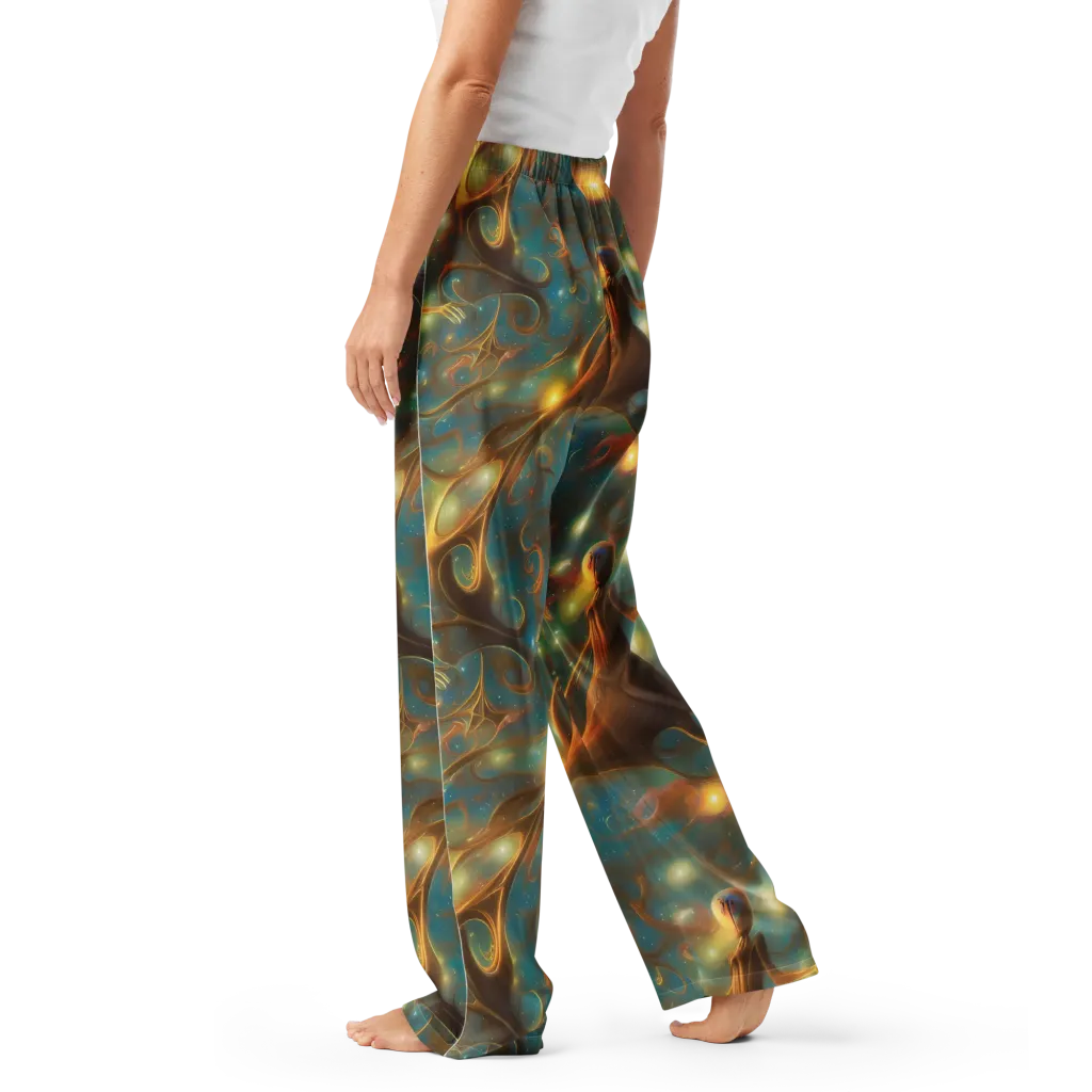 Starry Driftwood on Women's Pajama Pants — Left