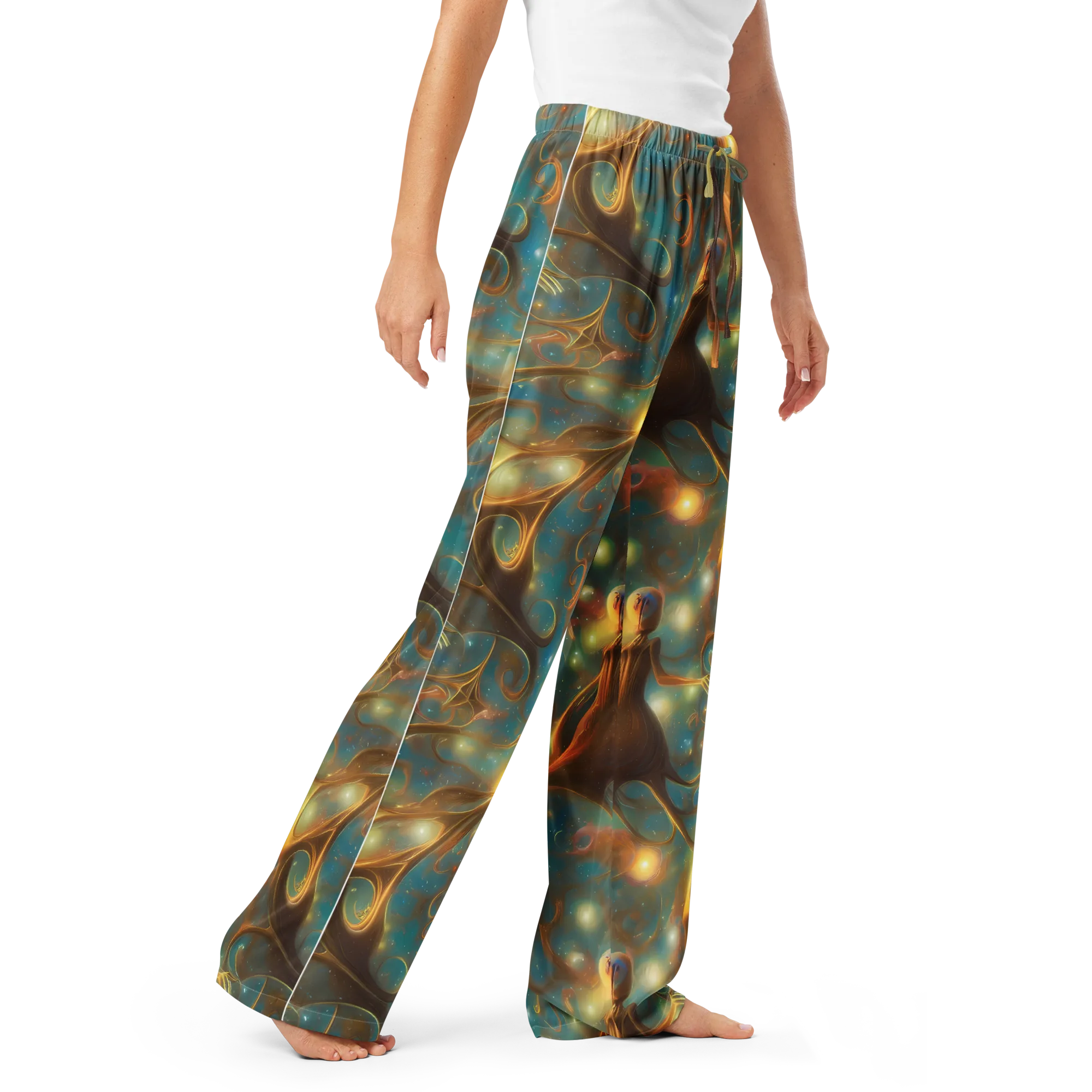 Starry Driftwood on Women's Pajama Pants — Right Front