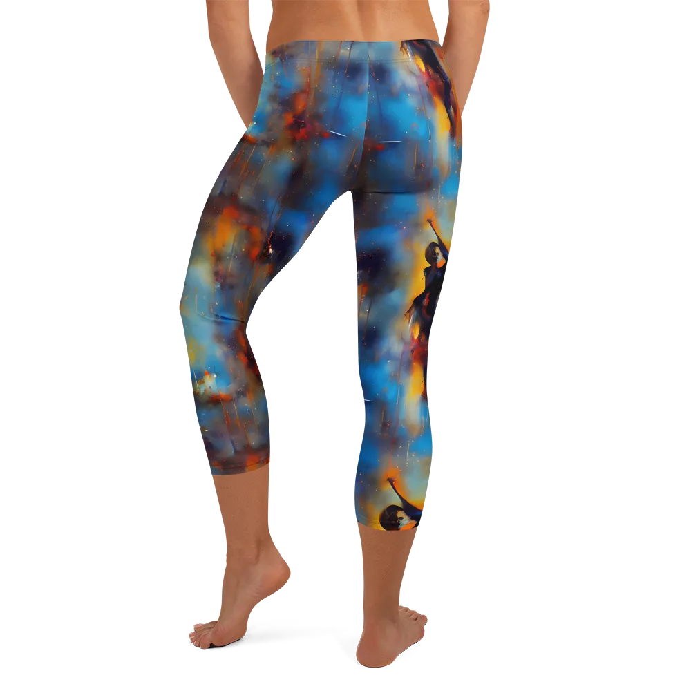 Cobalt Vogue on Capri Leggings — Back