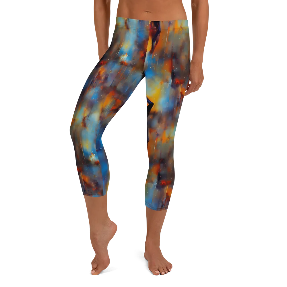Cobalt Vogue on Capri Leggings — Front