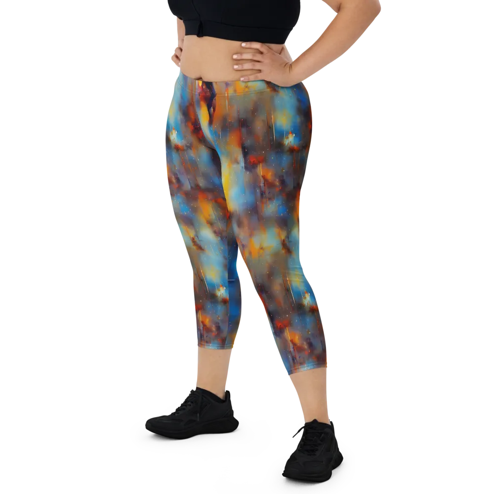 Cobalt Vogue on Capri Leggings — Front