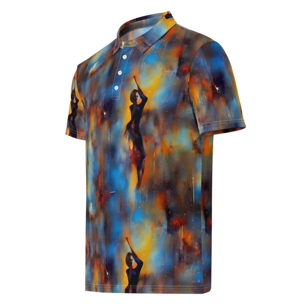Cobalt Vogue on Men's Slim Fit Polo Shirt — Left Front