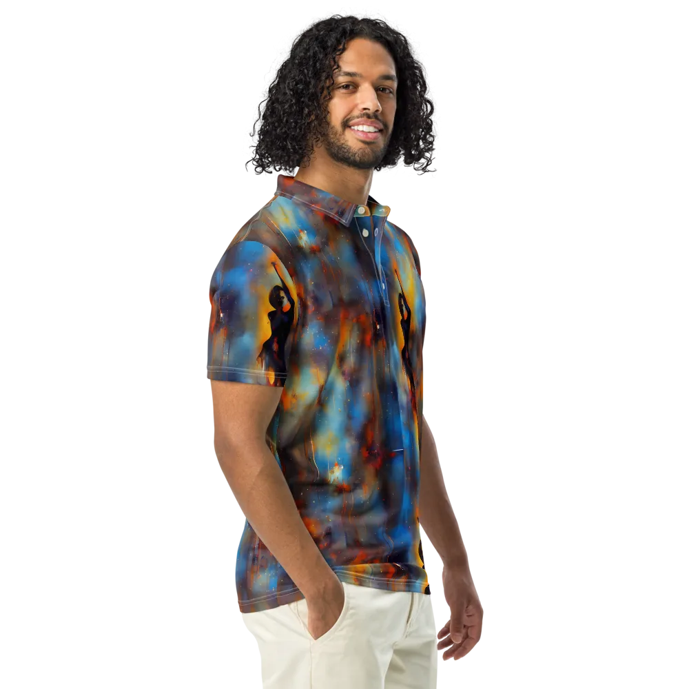 Cobalt Vogue on Men's Slim Fit Polo Shirt — Right Front