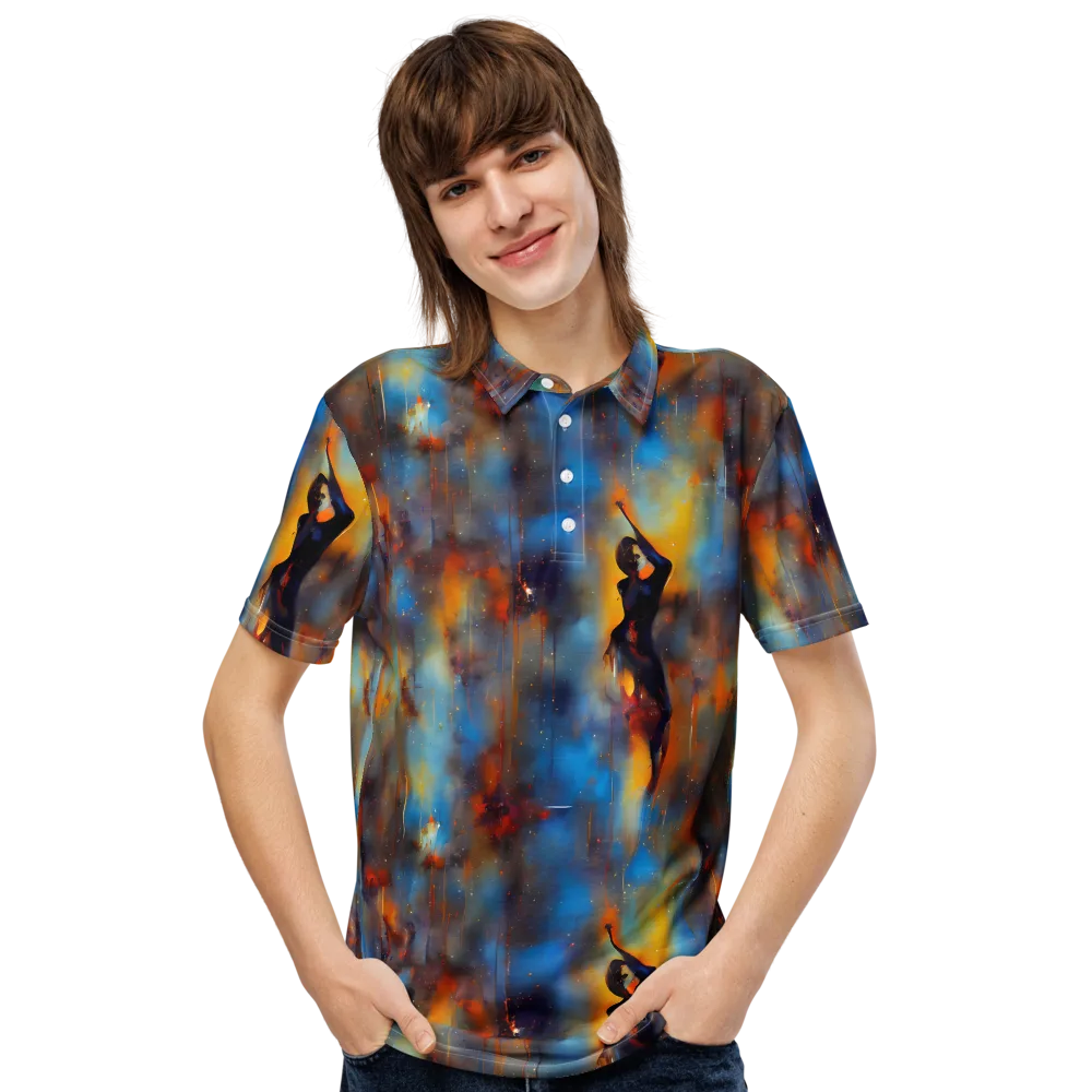Cobalt Vogue on Men's Slim Fit Polo Shirt — Front