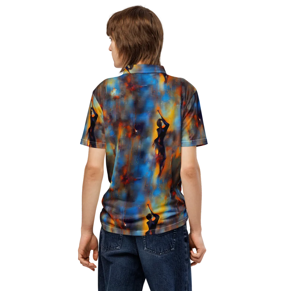 Cobalt Vogue on Men's Slim Fit Polo Shirt — Back
