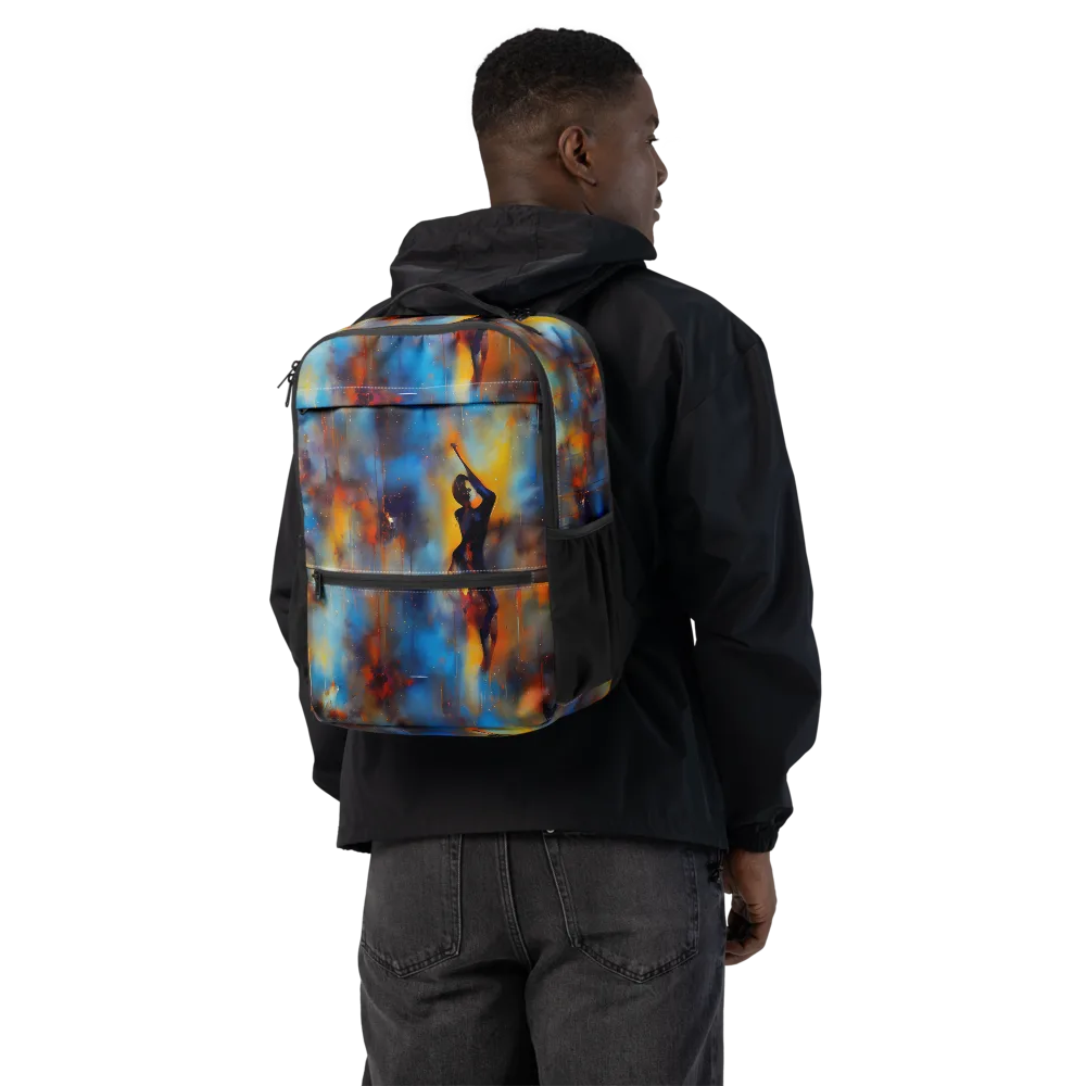Cobalt Vogue on Utility Backpack — Back