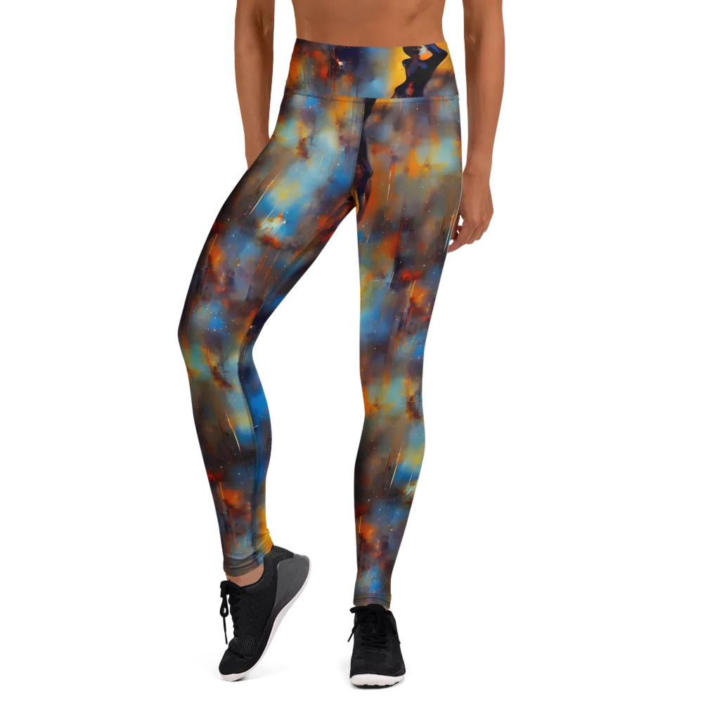 Cobalt Vogue on Yoga Leggings — Front