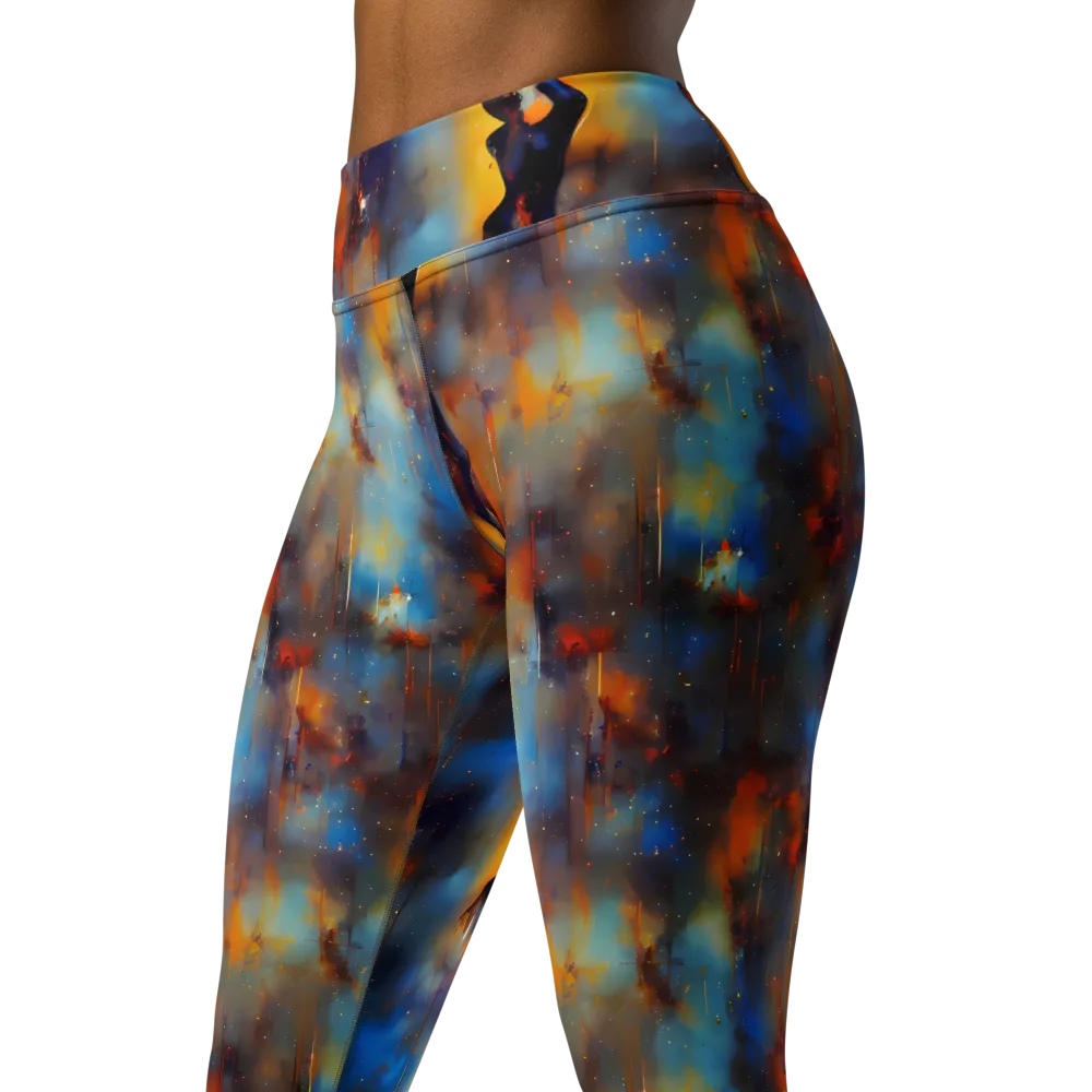 Cobalt Vogue on Yoga Leggings — Left Front