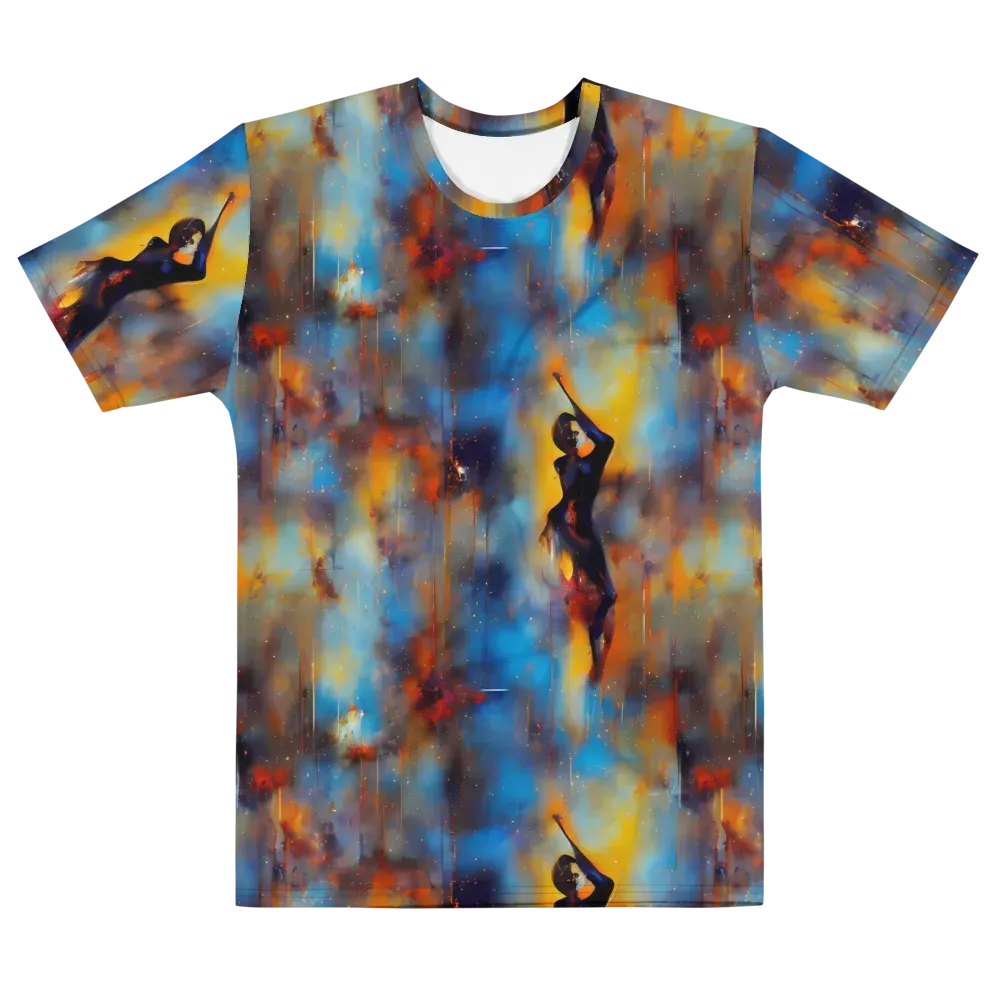 Cobalt Vogue on Men's Cotton Crew Neck T-Shirt — Front