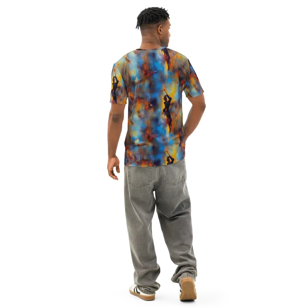 Cobalt Vogue on Men's Cotton Crew Neck T-Shirt — Back