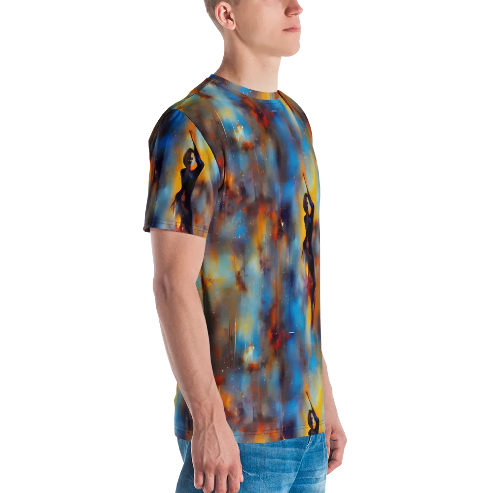 Cobalt Vogue on Men's Crew Neck T-Shirt — Right