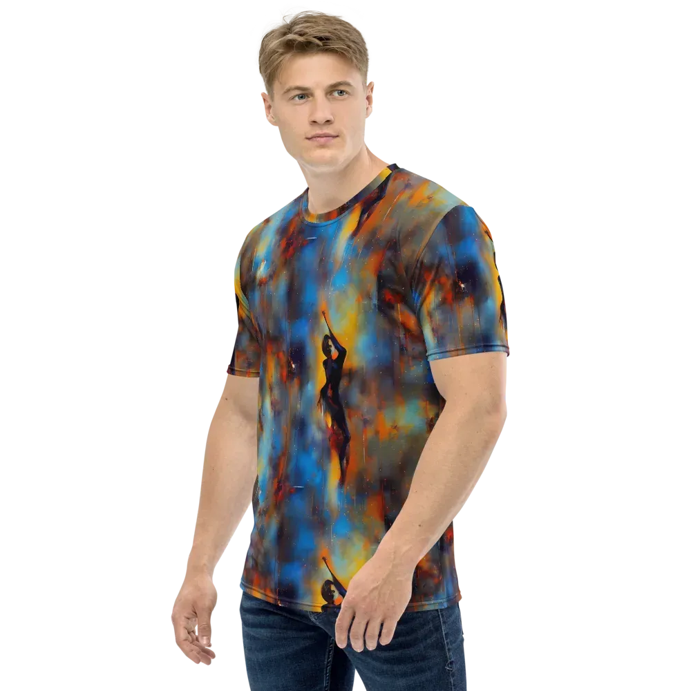 Cobalt Vogue on Men's Crew Neck T-Shirt — Left