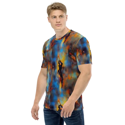Cobalt Vogue on a Men's Crew Neck T-Shirt