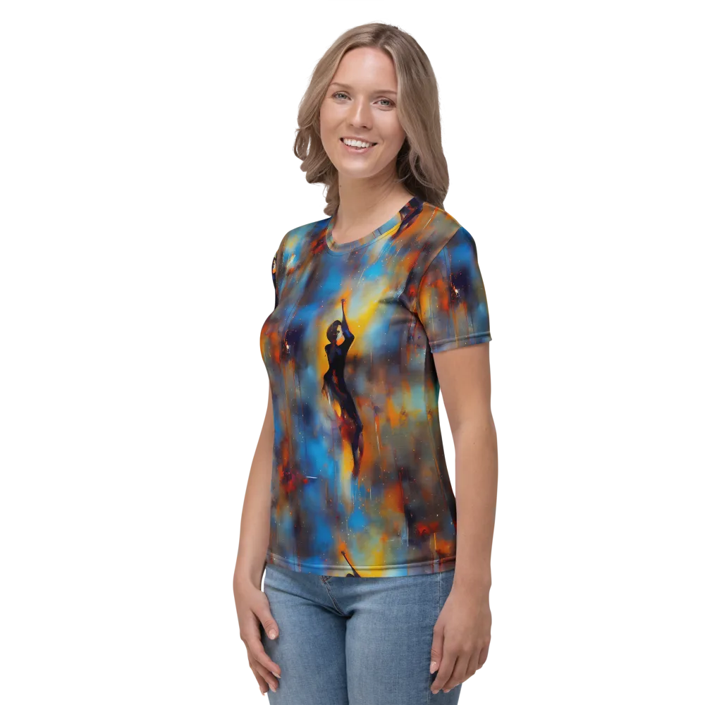 Cobalt Vogue on Women's Crew Neck T-Shirt — Left