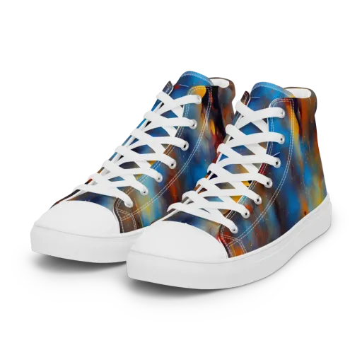 Cobalt Vogue on a Women's High Top Canvas Shoes