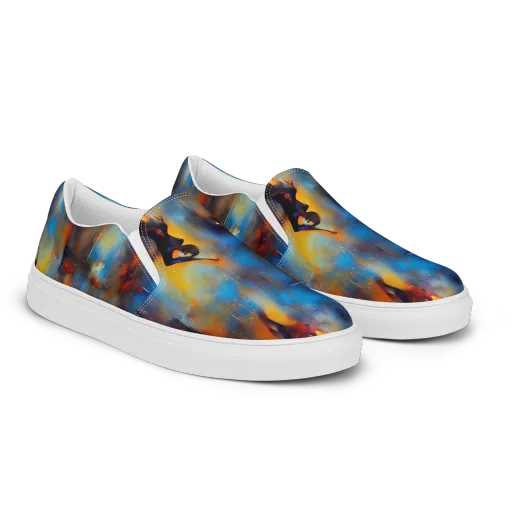 Cobalt Vogue on a Men's Slip-On Canvas Shoes